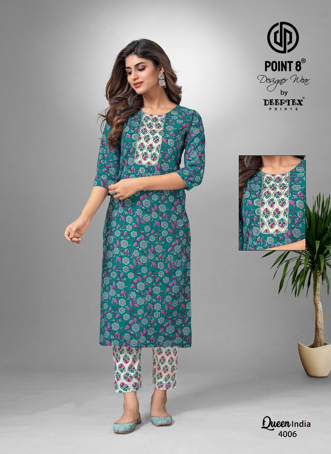 Queen India Vol 4 By Deeptex  Kurti With Bottom Catalog